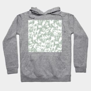 Sage Contrast Brushstrokes Hoodie